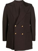 Pierre Cardin Pre-Owned blazer croisé à revers pointus (années 1960) - Marron