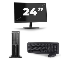 HP Z210 Workstation SFF - Intel Core i3-2e Generatie - 8GB RAM - 256GB SSD - Windows 10 + 1x 24 inch Monitor