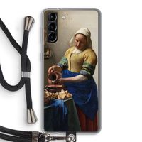 The Milkmaid: Samsung Galaxy S21 Plus Transparant Hoesje met koord