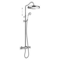 Regendoucheset Tres Clasic Thermostatische Opbouw Incl. Handdouche Chroom Tres