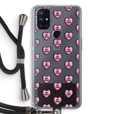 GIRL POWER: OnePlus Nord N10 5G Transparant Hoesje met koord