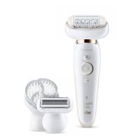 Braun Silk-épil 9 Flex 9-030 - Epilator Voor Vrouwen Met Flexibele Kop Voor Ontharen, Wit/Goud - thumbnail