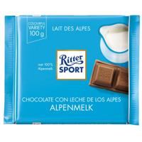 Chocolade Ritter Sport alpenmelk 100gr | 12 stuks