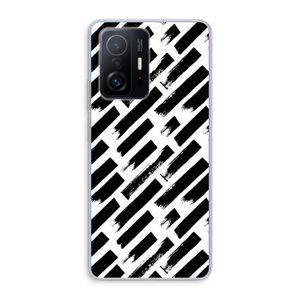 Zwarte vegen: Xiaomi 11T Transparant Hoesje