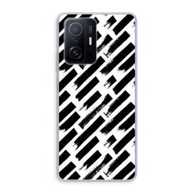 Zwarte vegen: Xiaomi 11T Transparant Hoesje