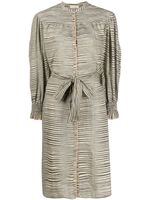 Ulla Johnson robe-chemise Fiora à rayures - Gris - thumbnail