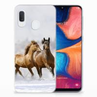 Samsung Galaxy A20e | TPU Hoesje | Paarden