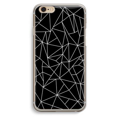 Geometrische lijnen wit: iPhone 6 / 6S Transparant Hoesje