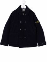 Stone Island Junior veste à patch logo - Bleu