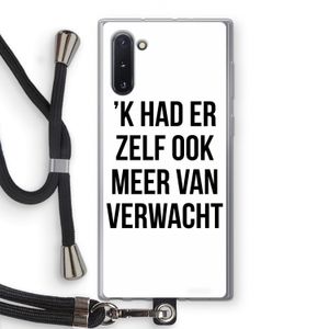 Meer verwacht: Samsung Galaxy Note 10 Transparant Hoesje met koord