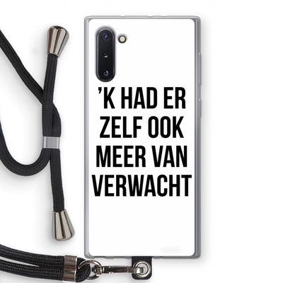 Meer verwacht: Samsung Galaxy Note 10 Transparant Hoesje met koord