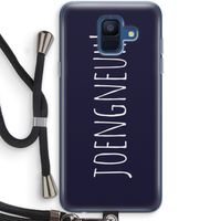 Joengneuh!: Samsung Galaxy A6 (2018) Transparant Hoesje met koord