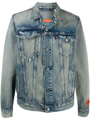 Heron Preston veste en jean - Bleu