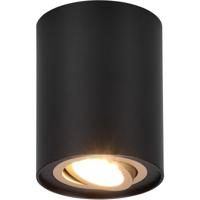 Mat Zwarte LED Plafondspot GU10 - Rond Aluminium Design