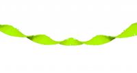 Neon groene Crepe Papier Slinger - 18 meter - thumbnail