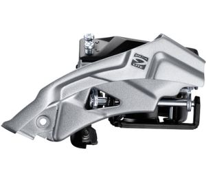 Shimano voorderailleur 3 x 9-speed altus fd-m2000 top swing dual pull met lage klem 40t (66-69°)