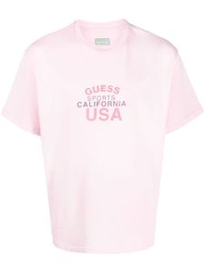 GUESS USA t-shirt en coton à logo imprimé - Rose