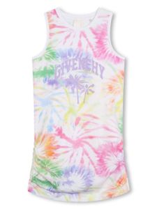 Givenchy Kids robe en jersey à motif tie-dye - Blanc