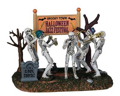 Halloweenminiatuur Spooky Town Halloween Jazz Festival 13x15x12 cm - Lemax