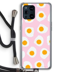 Dancing eggs: Oppo Find X3 Pro Transparant Hoesje met koord