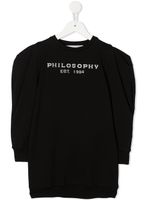 Philosophy Di Lorenzo Serafini Kids sweat à logo brodé - Noir - thumbnail