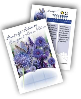 Cadeau premium Boeketje Blauw (100 zakjes)