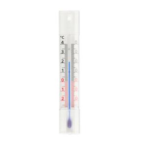 TFA Raam Thermometer - analoog - kunststof - wit - 14 cm - binnen en buiten