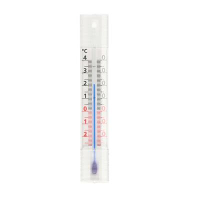 TFA Raam Thermometer - analoog - kunststof - wit - 14 cm - binnen en buiten