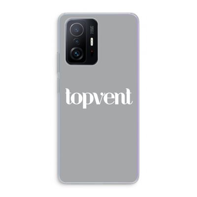 Topvent Grijs Wit: Xiaomi 11T Transparant Hoesje