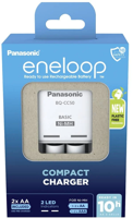 Panasonic Lader BQ-CC50 + 2x AA Eneloop AA 2000mAh