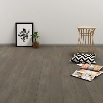 Vloerplanken zelfklevend 4,46 m 3 mm PVC grijs en bruin