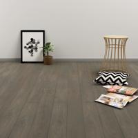 Vloerplanken zelfklevend 4,46 m 3 mm PVC grijs en bruin
