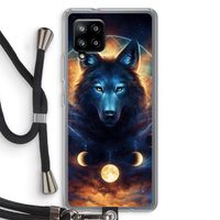 Wolf Dreamcatcher: Samsung Galaxy A42 5G Transparant Hoesje met koord