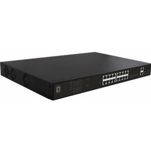 LevelOne GEP-2021 netwerk-switch Unmanaged Gigabit Ethernet (10/100/1000) Power over Ethernet (PoE) 1U Zwart