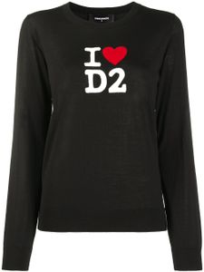 DSQUARED2 pull I Love D2 - Noir