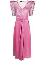 ROTATE BIRGER CHRISTENSEN robe mi-longue à manches bouffantes - Rose