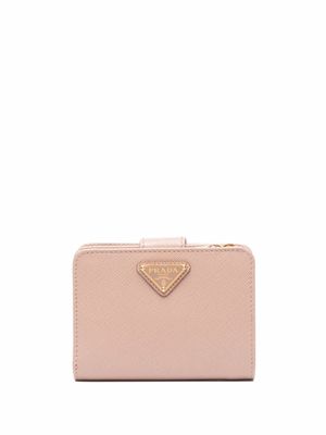 Prada petit portefeuille en cuir Saffiano - Tons neutres