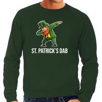 St. Patricks dab feest sweater/ outfit groen heren - St. Patricksday kostuum - swag / dabbin 2XL  -