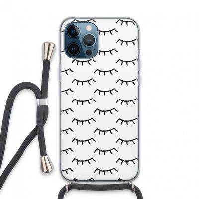 Wimpers: iPhone 13 Pro Max Transparant Hoesje met koord