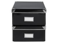 crelando Opbergboxen (a4x2, Zwart)