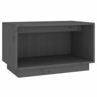 vidaXL Tv-meubel 60x35x35 cm massief grenenhout grijs - thumbnail