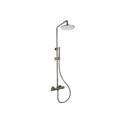 Doucheset Sanilux Rubb Opbouw Thermostatisch Rond Gunmetal Sanilux