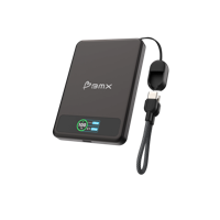 BMX SolidSafe solid-state Qi2 magnetic powerbank (5.000 mah/20W) - Black