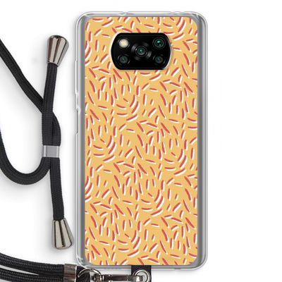 Camouflage: Xiaomi Poco X3 NFC Transparant Hoesje met koord
