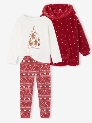 Kerst pyjama set voor meisjes rood Kerst pyjama set voor meisjes rood