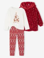 Kerst pyjama set voor meisjes rood