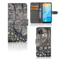 OPPO A15 | Telefoonhoesje | Met pasjeshouder | Krokodillenprint