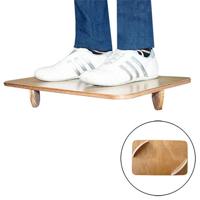 BALANCE BOARD WITH TWO WOOD SEMICIRCLES