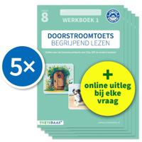 Doorstroomtoets Begrijpend lezen - Werkboek 1 + Online video-uitleg (set van 5) (Paperback)