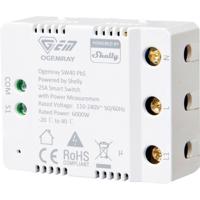 Shelly Ogemray smarter Relaisschalter 25 A Schakel-meetactor Bluetooth, WiFi